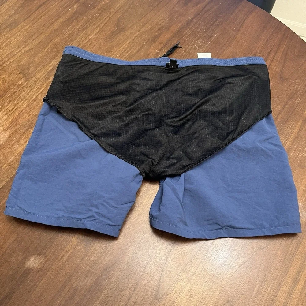 Patagonia Baggies Shorts Men 2XL Glass Blue 58033 Nylon Mesh Line Athletic